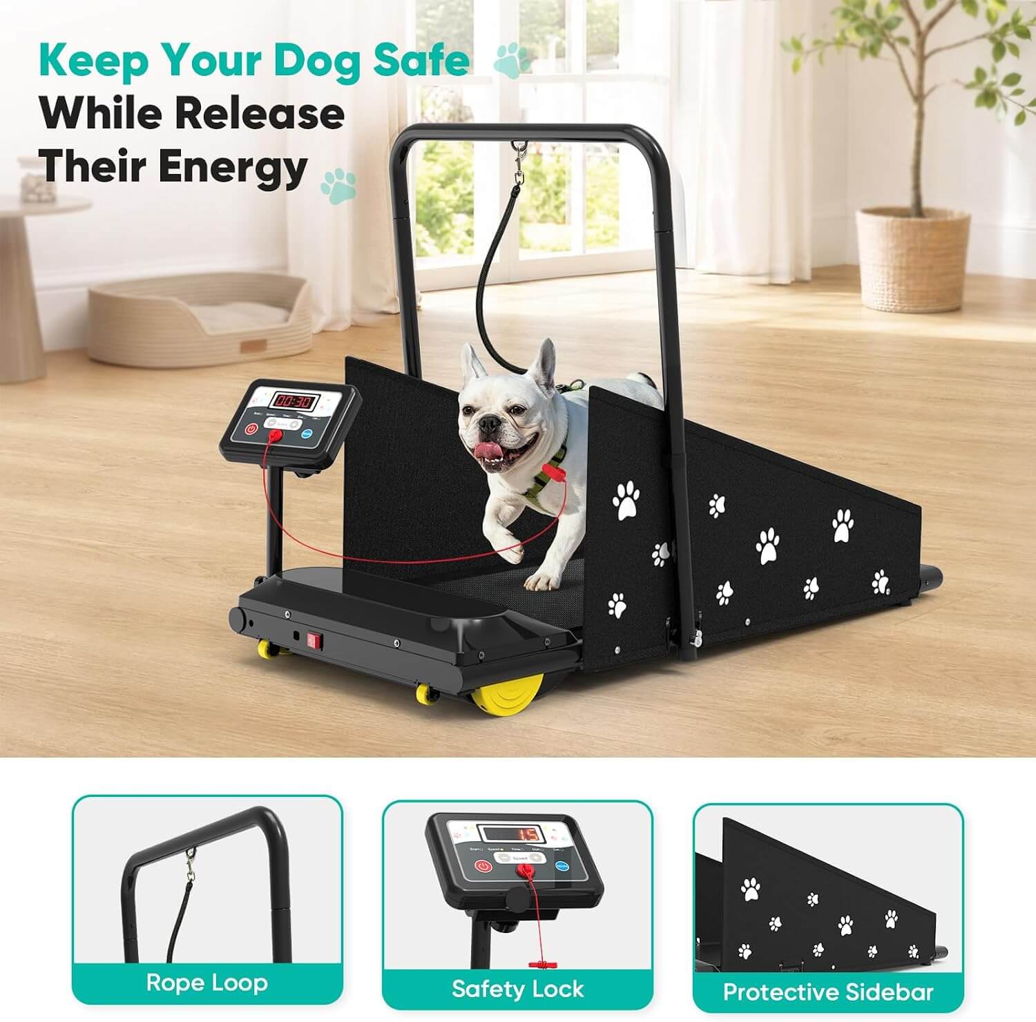 Petbobi CS1247 Treadmill for Small & Medium Dogs