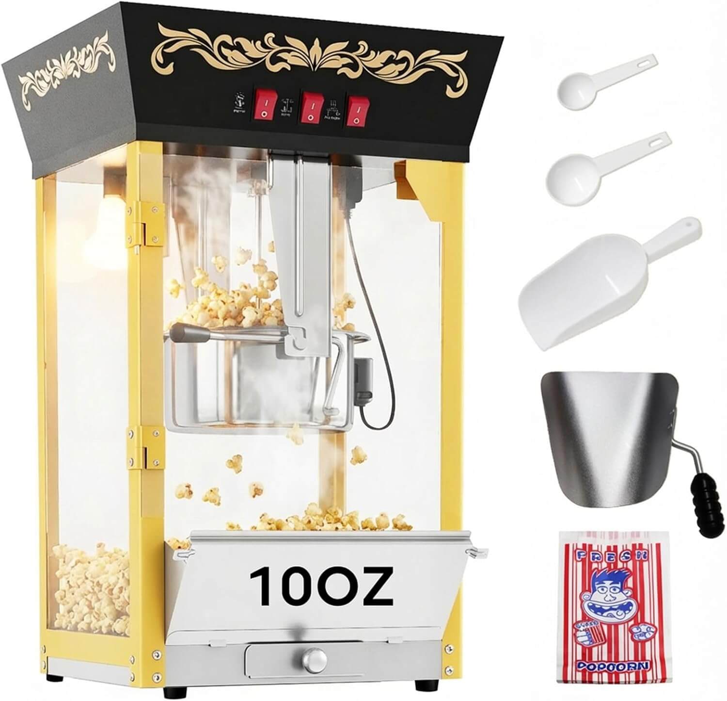 Popbria Movie Theater Style Popcorn Machine