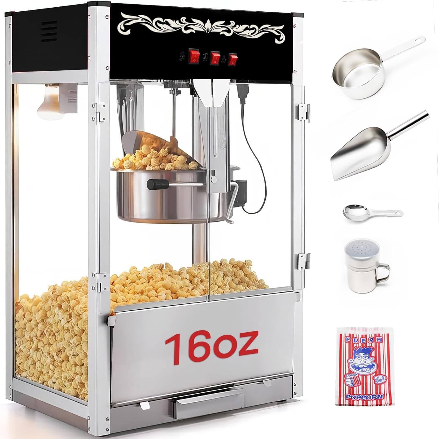 Popbria Movie Theater Style Popcorn Machine