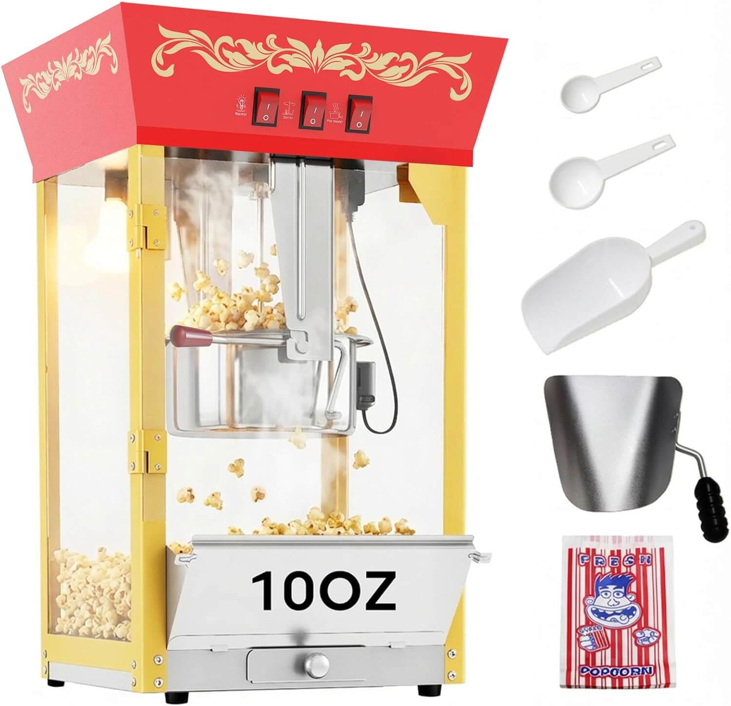 Popbria Movie Theater Style Popcorn Machine