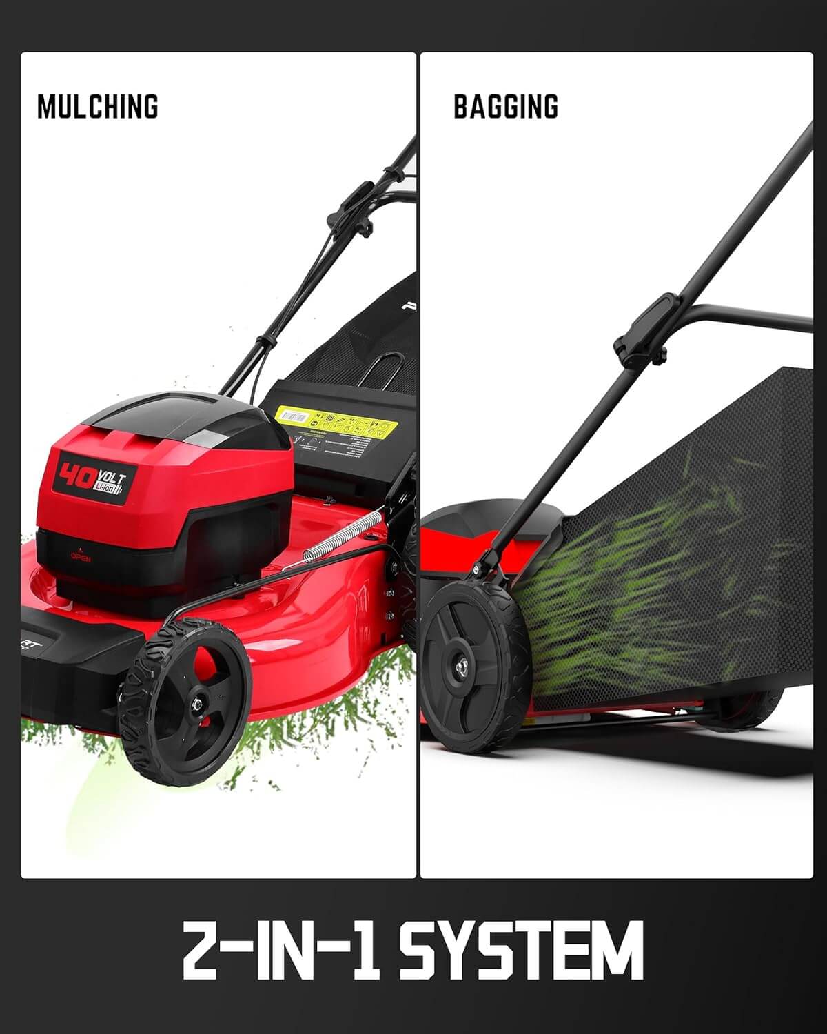 Powersmart 21" 40V Cordless Push Electric Lawn Mower