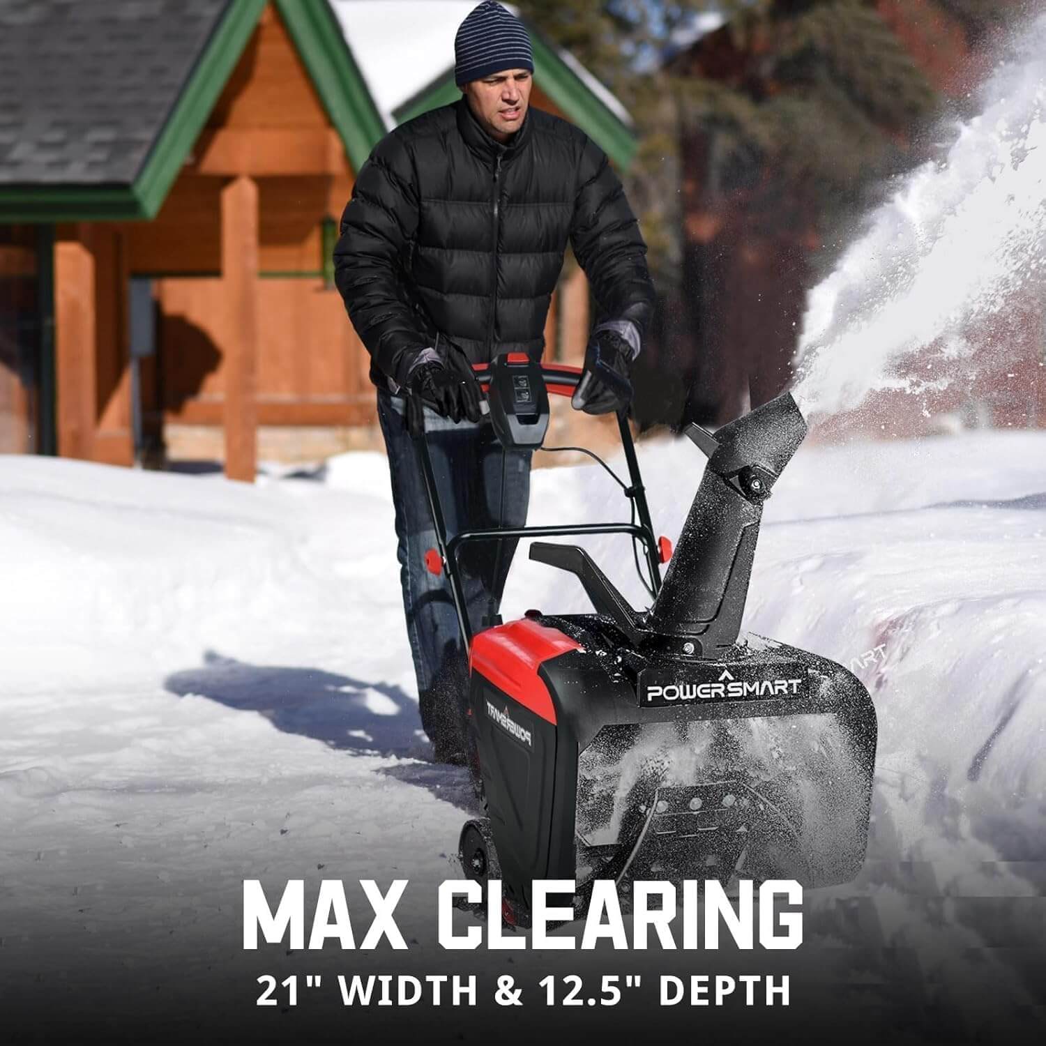 Powersmart 21" Corded Electric Snow Blower