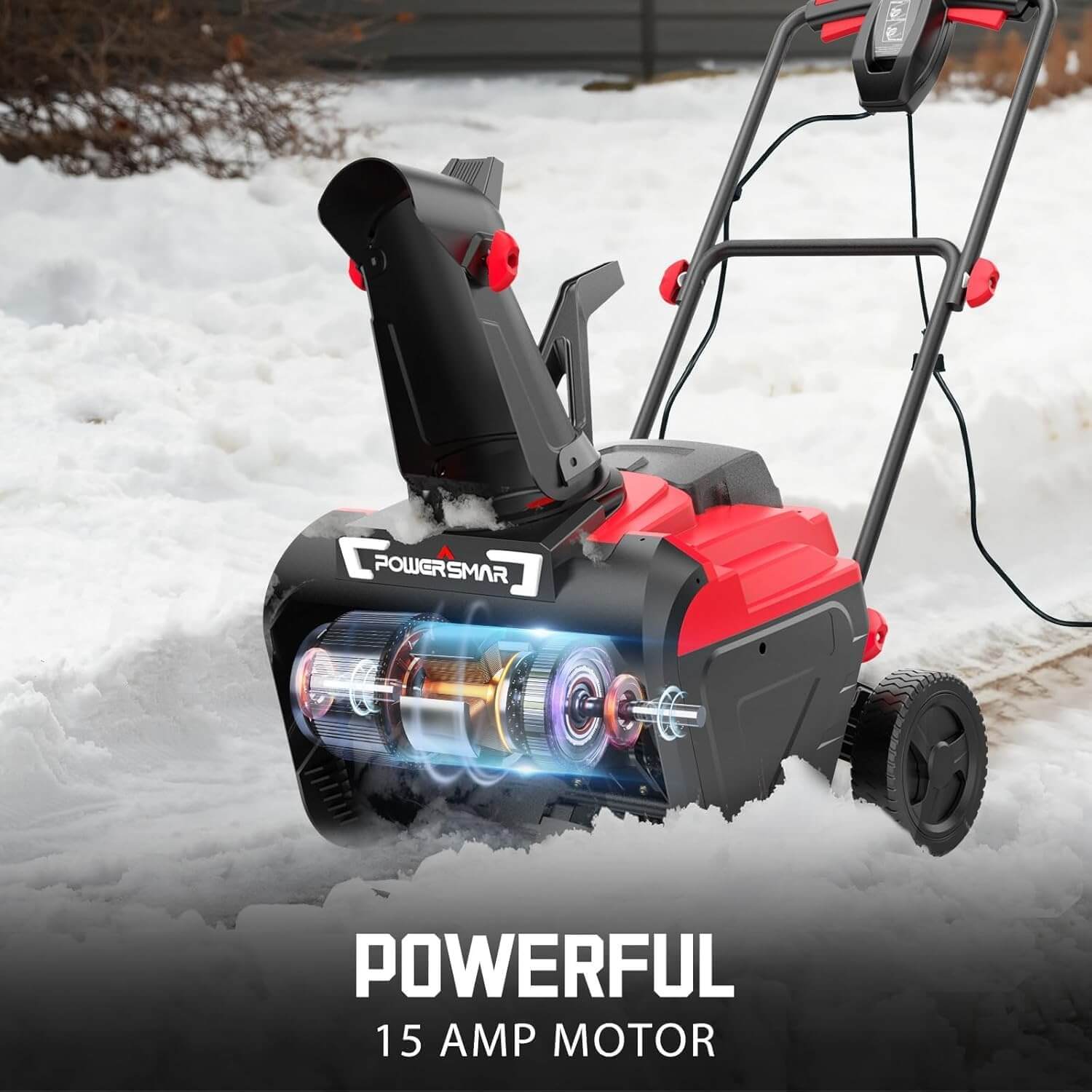 Powersmart 21" Corded Electric Snow Blower