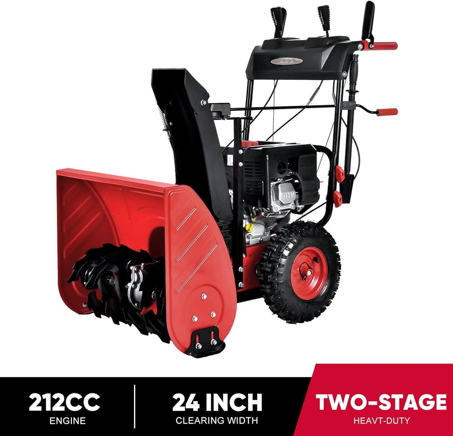 Powersmart 212cc 2-Stage Self-Propelled Gas Snow Blower