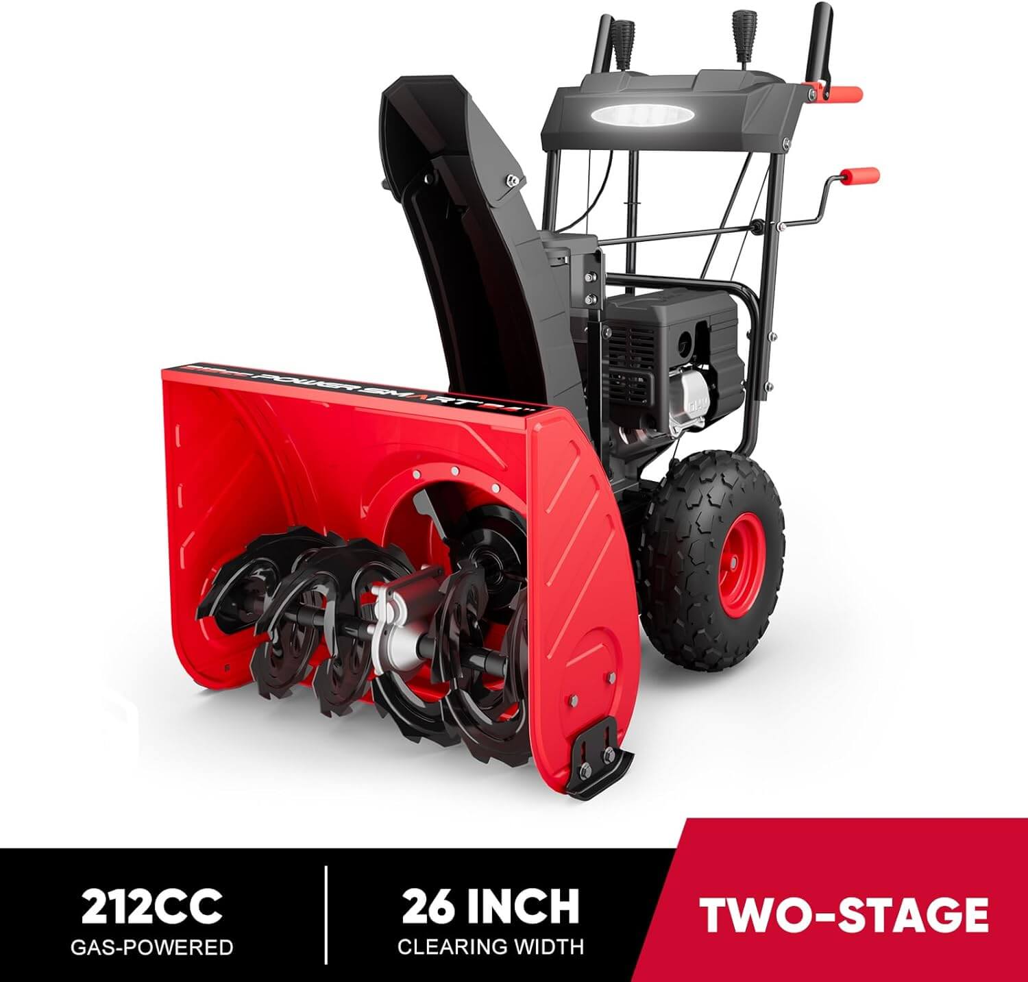 Powersmart 212cc 2-Stage Self-Propelled Gas Snow Blower
