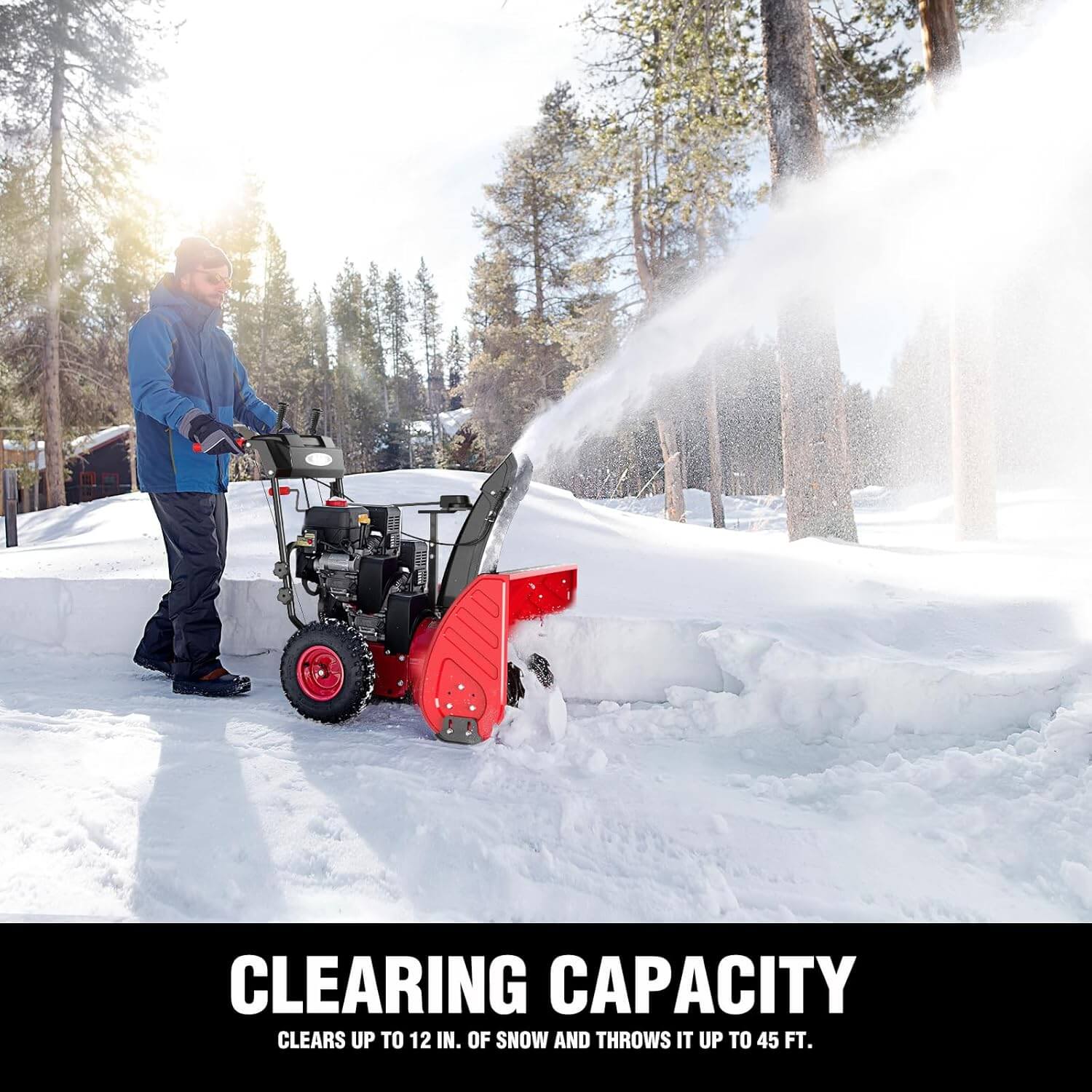 Powersmart 212cc 2-Stage Self-Propelled Gas Snow Blower