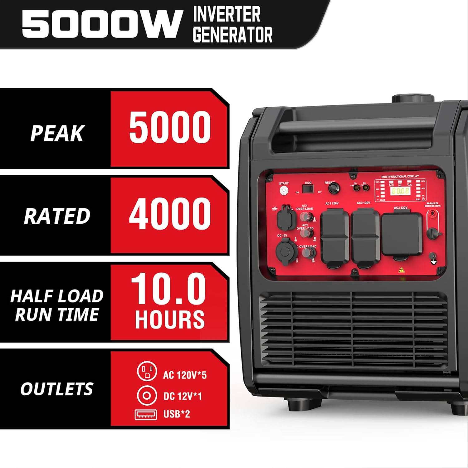 Powersmart 5000W Portable Inverter Generator