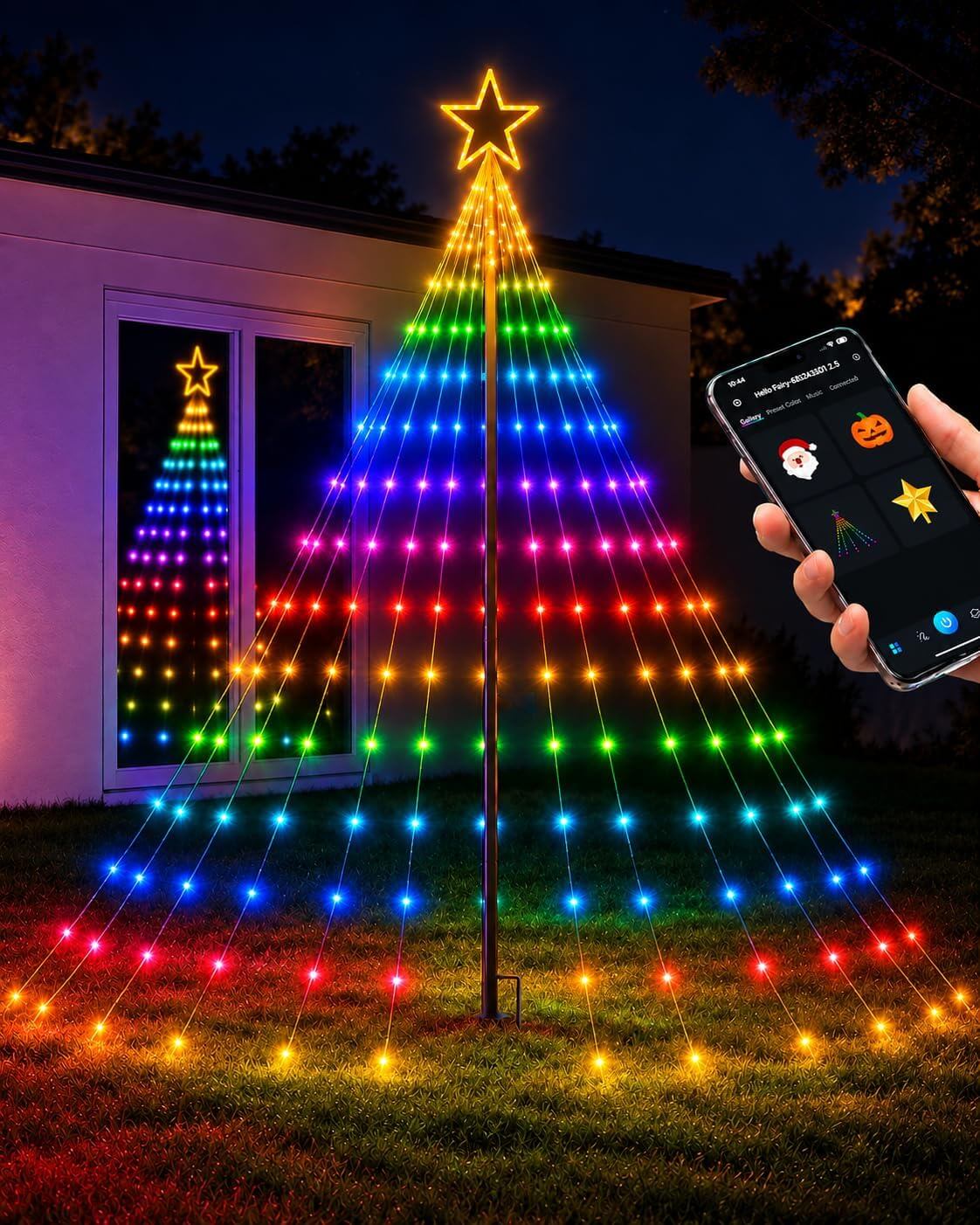 Probro Smart Outdoor Christmas Tree Lights