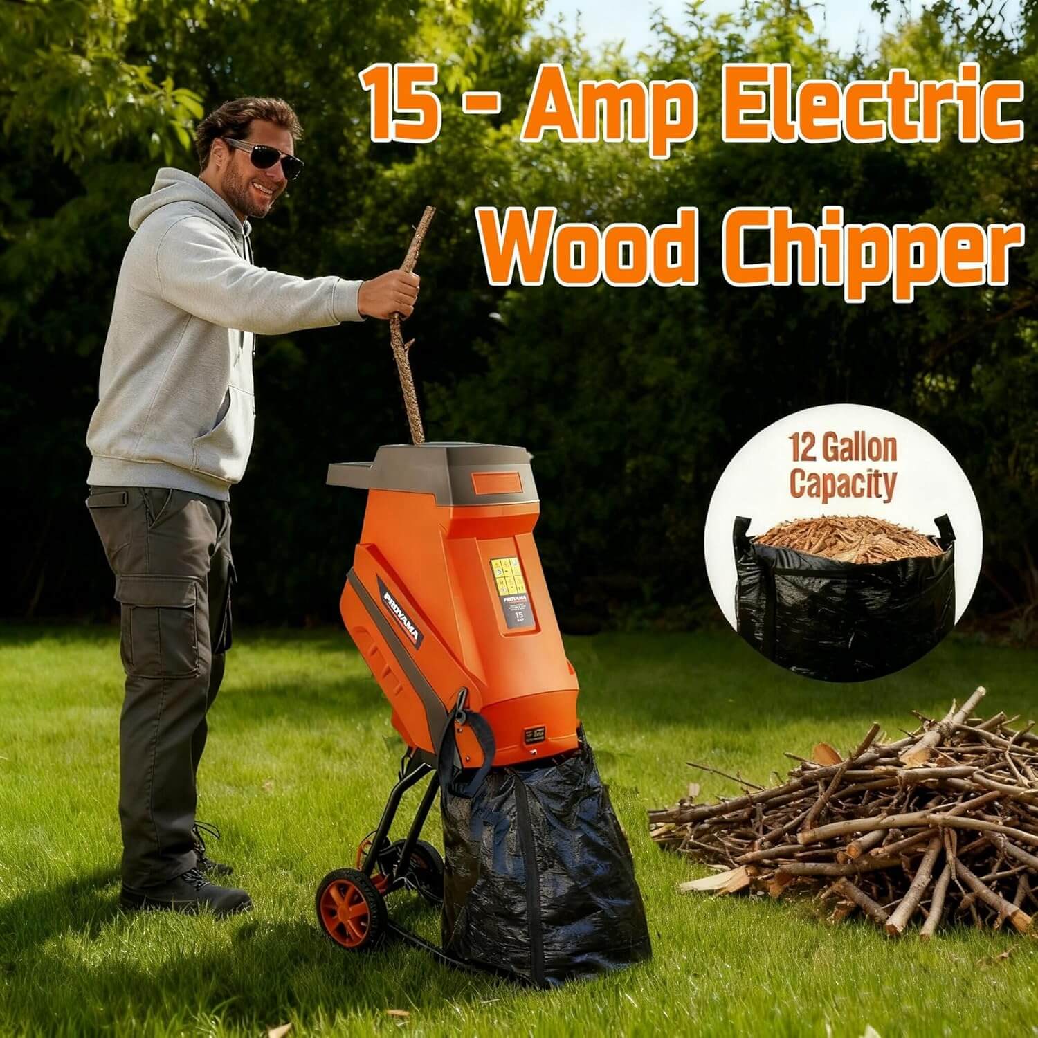 Proyama 15Ah Electric Wood Chipper
