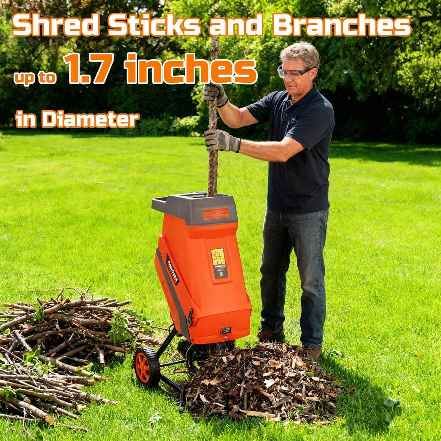Proyama 15Ah Electric Wood Chipper