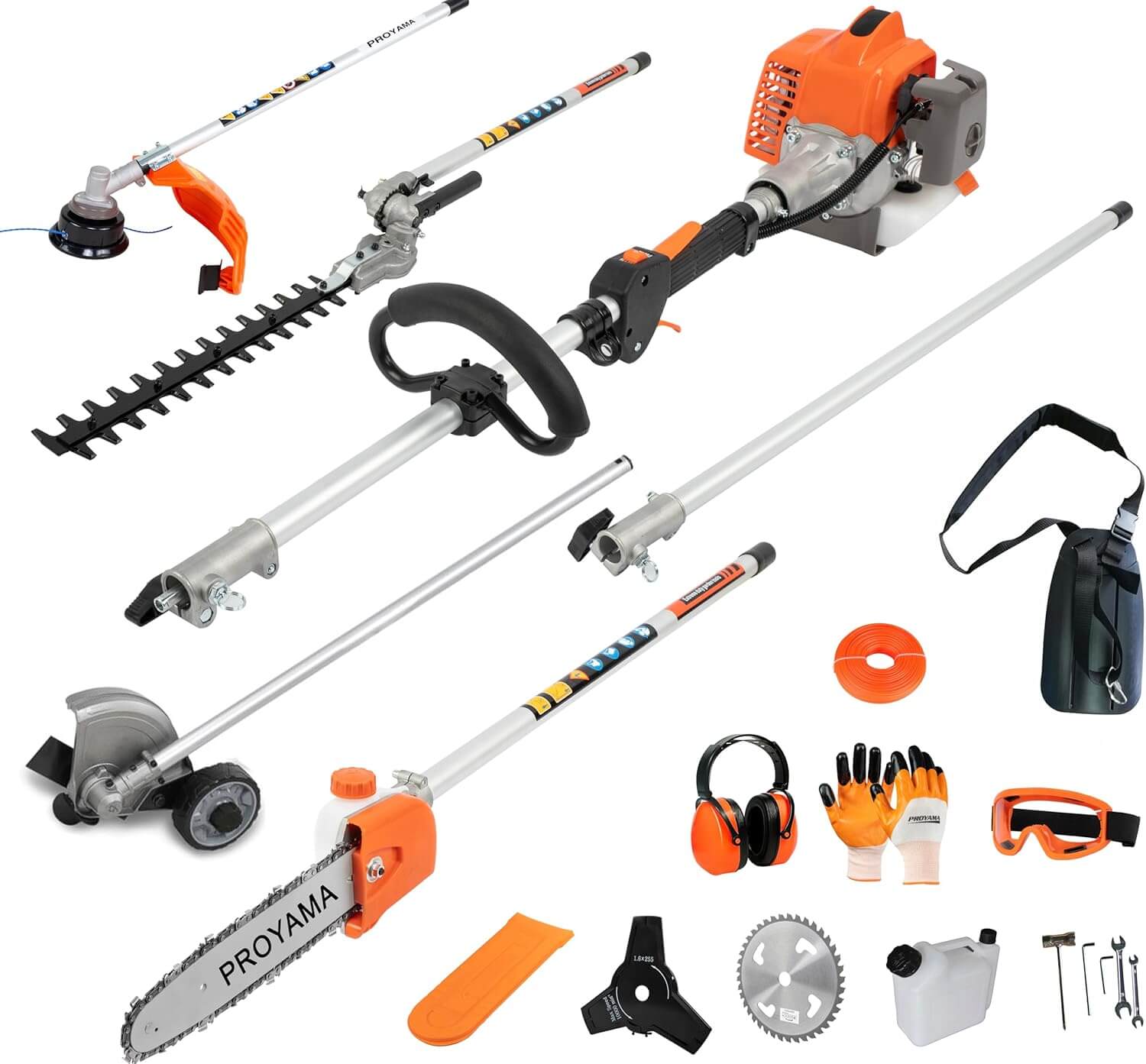 Proyama Multifunctional Gas Powered Hedge Trimmer