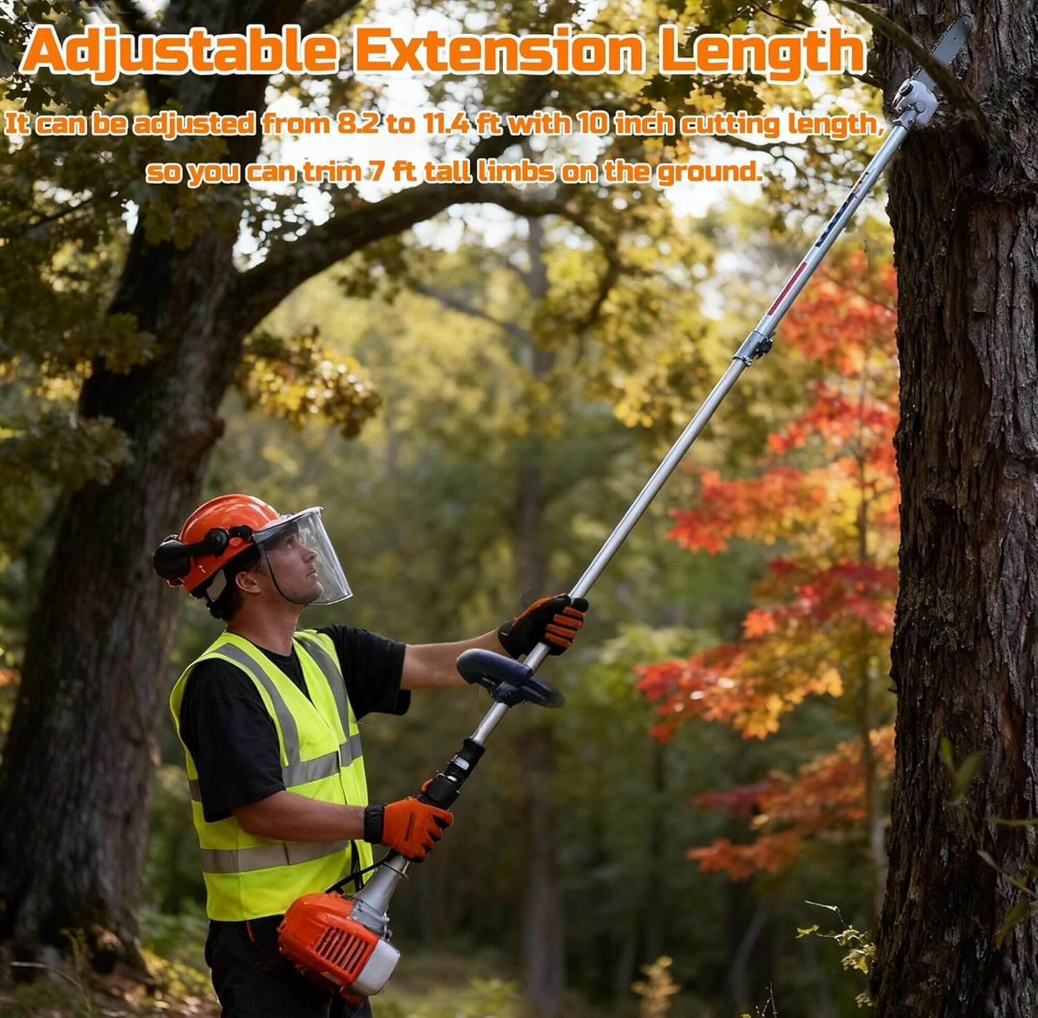 Proyama Multifunctional Gas Powered Hedge Trimmer