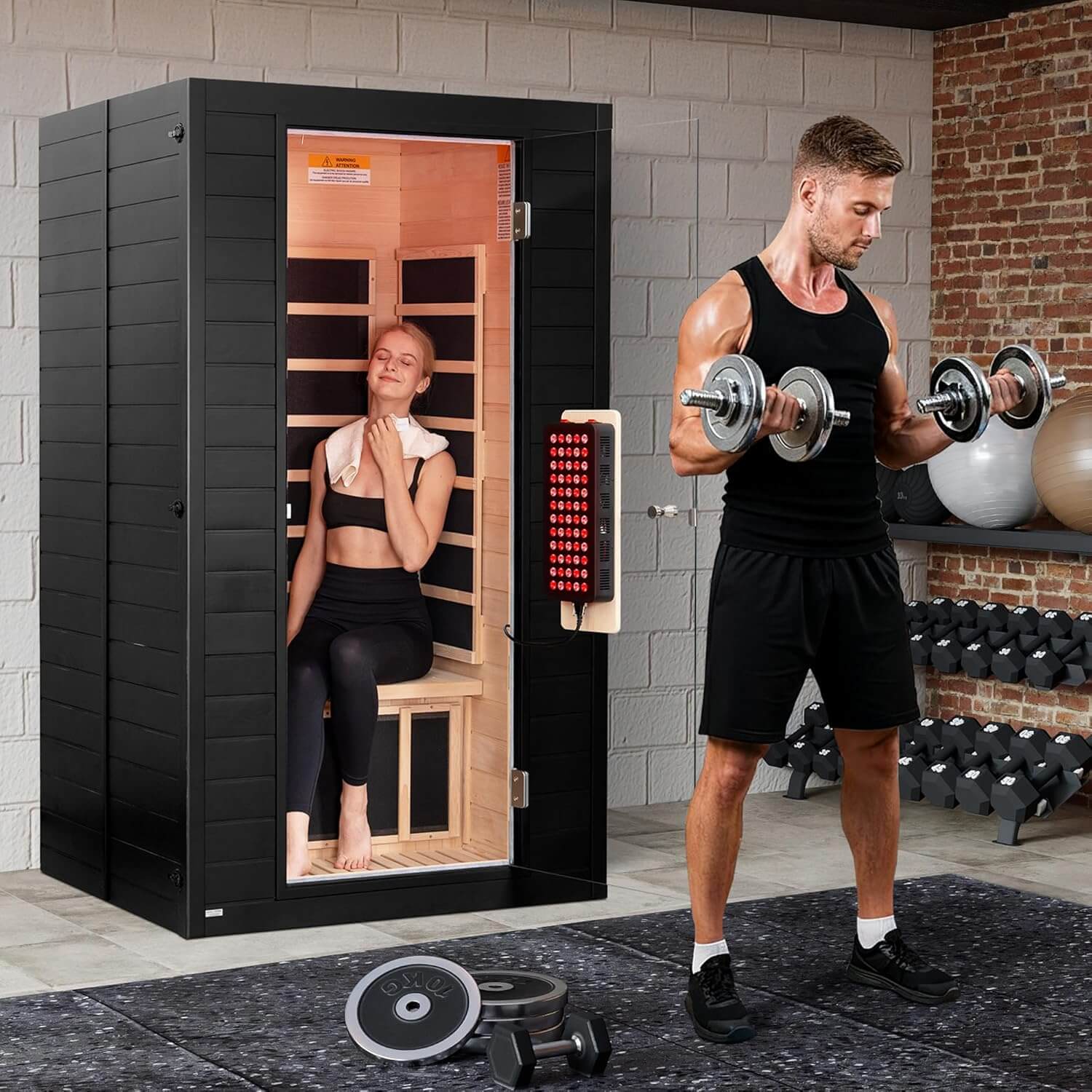 RESTISLAND Near Zero EMF Indoor Home FAR Infrared Sauna