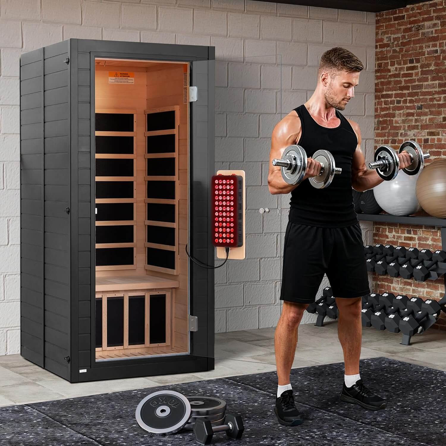 RESTISLAND Near Zero EMF Indoor Home FAR Infrared Sauna