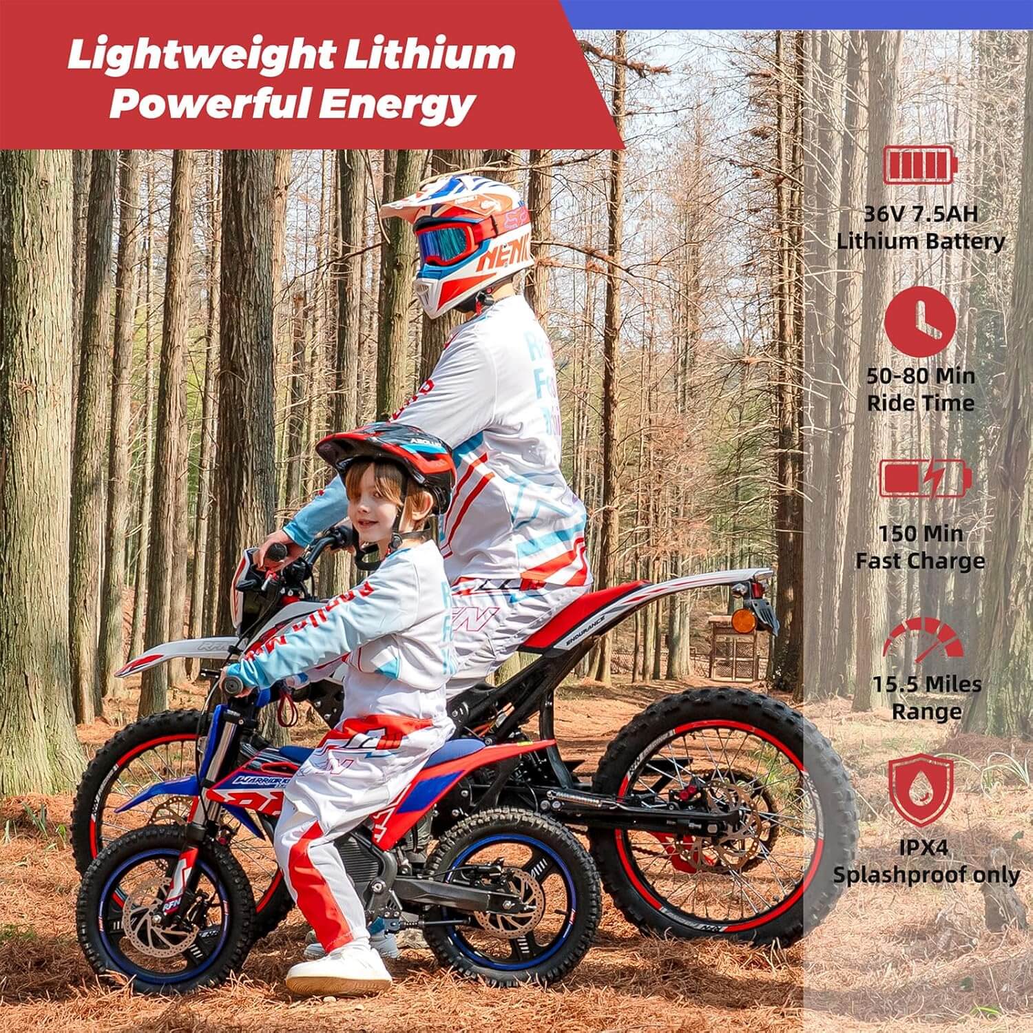 RFN E500 MAX 700W S14 ULTRA 36V Kids' Electric Dirt Bike