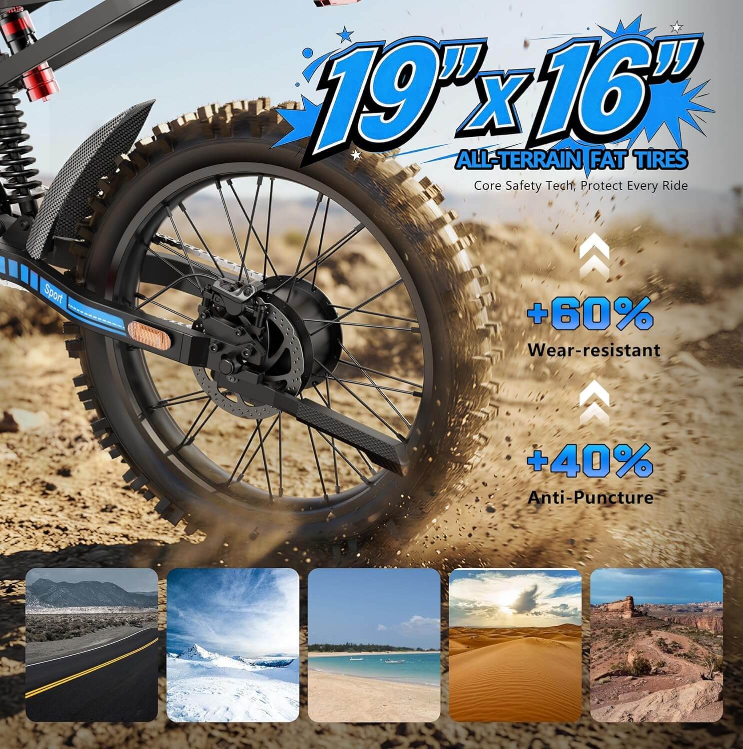 RIXOC GT19 3000W 53V Electric Dirt Bike