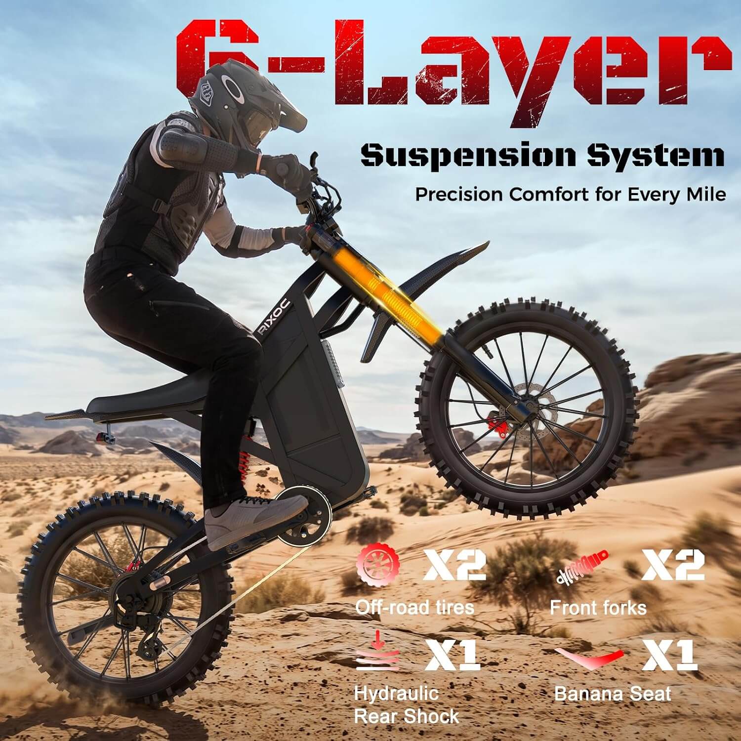 RIXOC GT60 3000W 60V Electric Dirt Bike