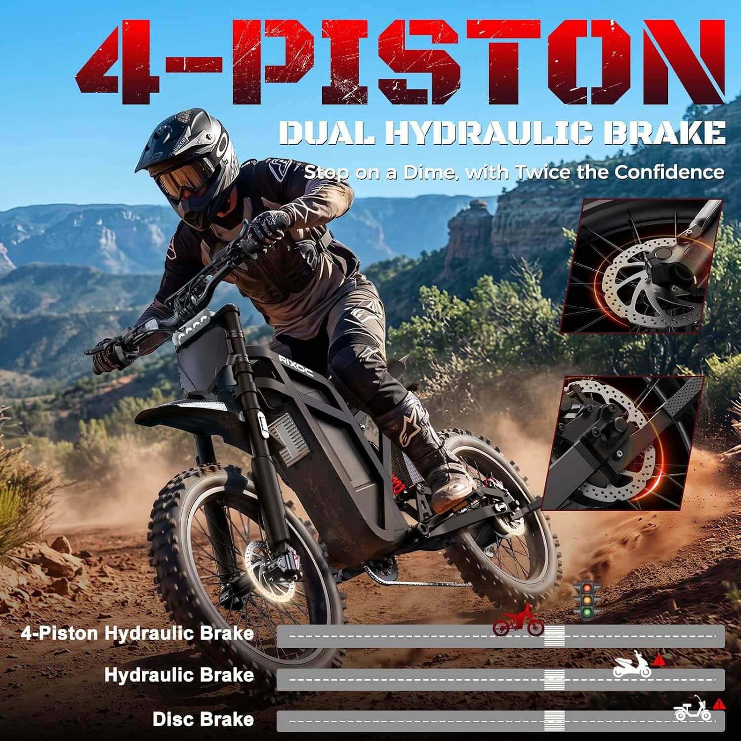 RIXOC GT60 3000W 60V Electric Dirt Bike