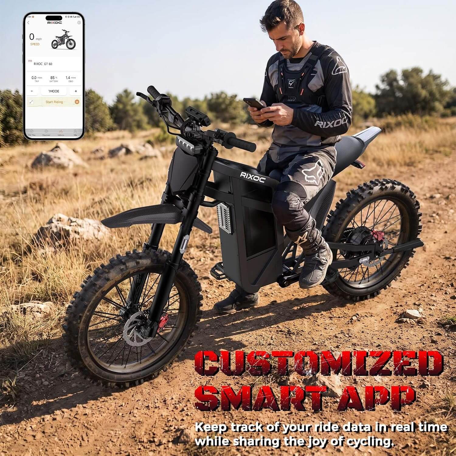 RIXOC GT60 3000W 60V Electric Dirt Bike