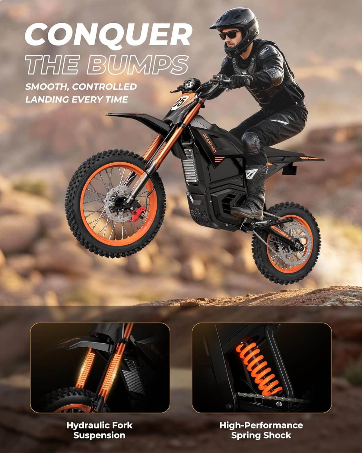 RKJ ZERO 7 2500W 48V Mid Drive Electric Dirt Bike