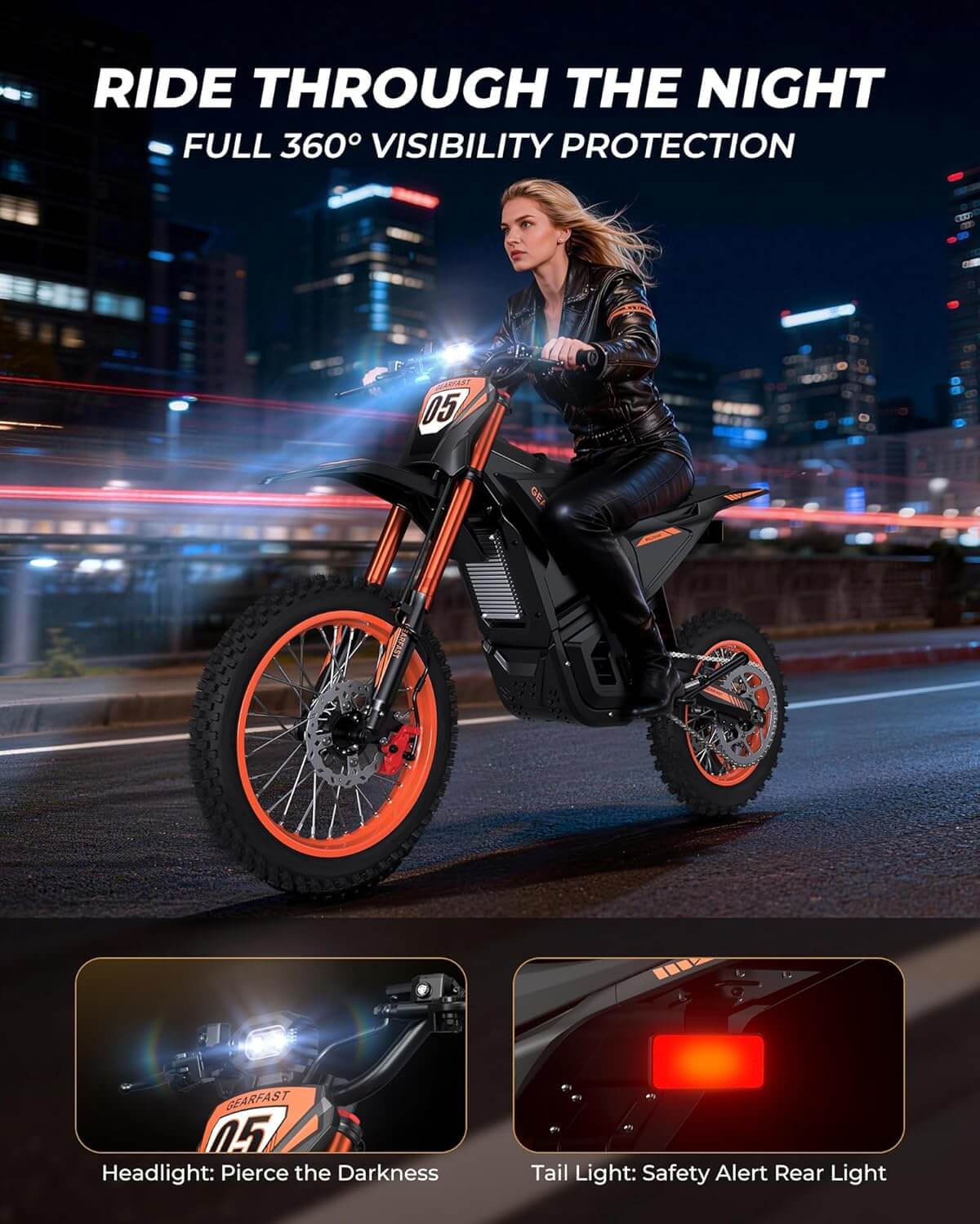 RKJ ZERO 7 2500W 48V Mid Drive Electric Dirt Bike