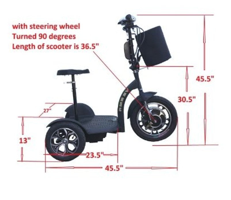 RMB-EV Multi Point Quick Release 500W 48V Electric Tricycle
