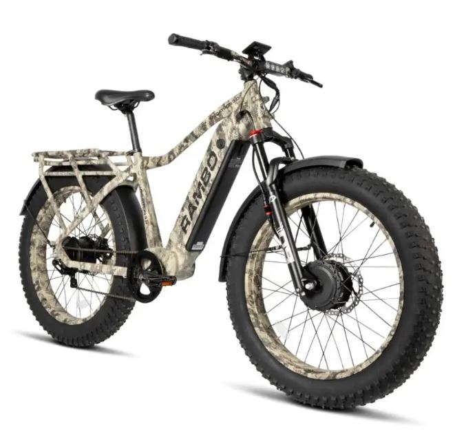 2025 Rambo MEGATRON 4.0 1000W AWD Fat Tire Hunting Electric Bike