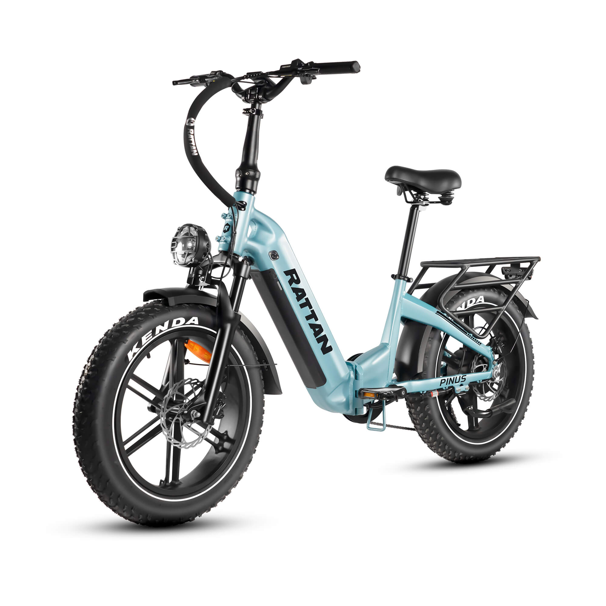 Rattan PINUS 750W 48V 26" Hydraulic Suspension Fat Tire Electric Bike-Upzy.com