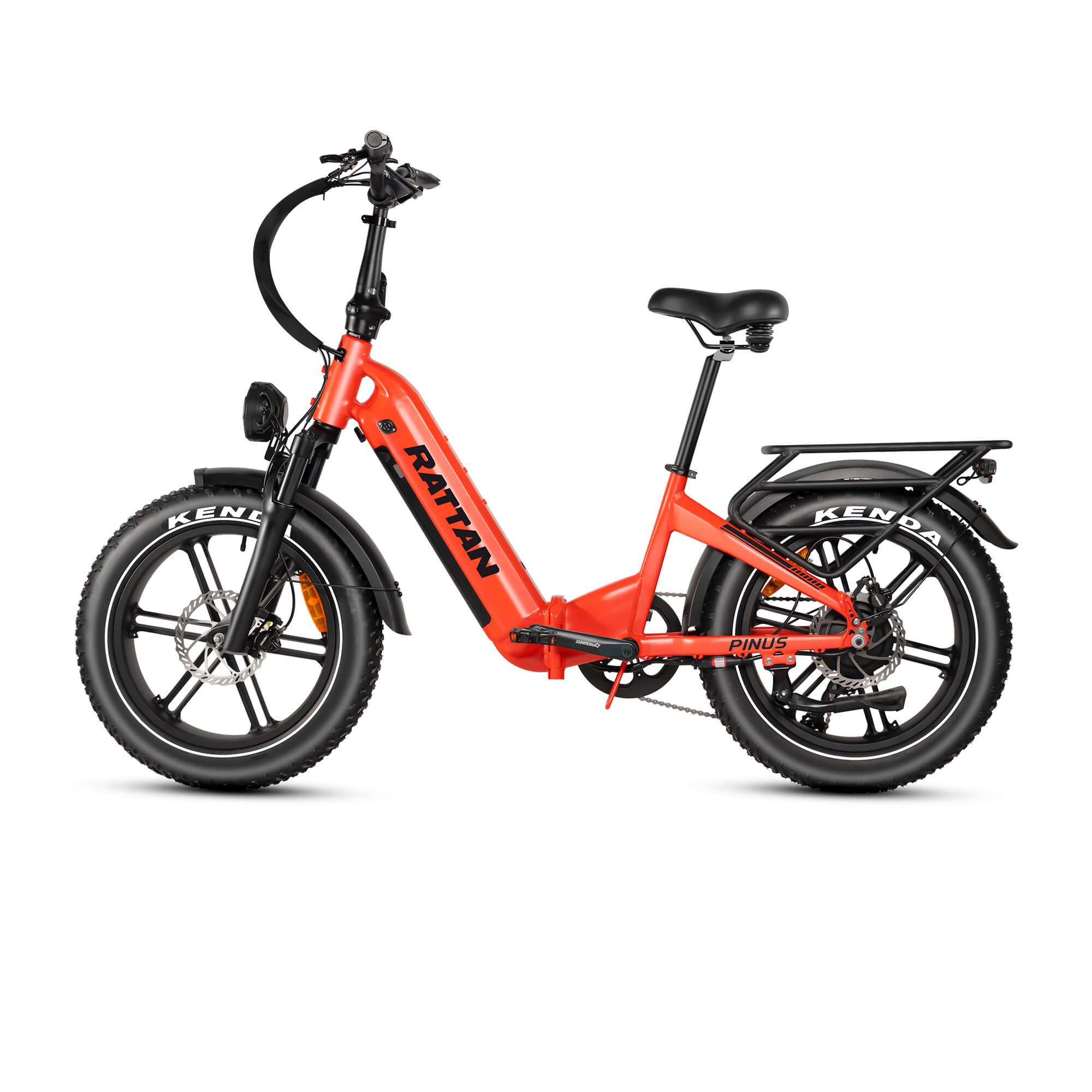 Rattan PINUS 750W 48V 26" Hydraulic Suspension Fat Tire Electric Bike-Upzy.com