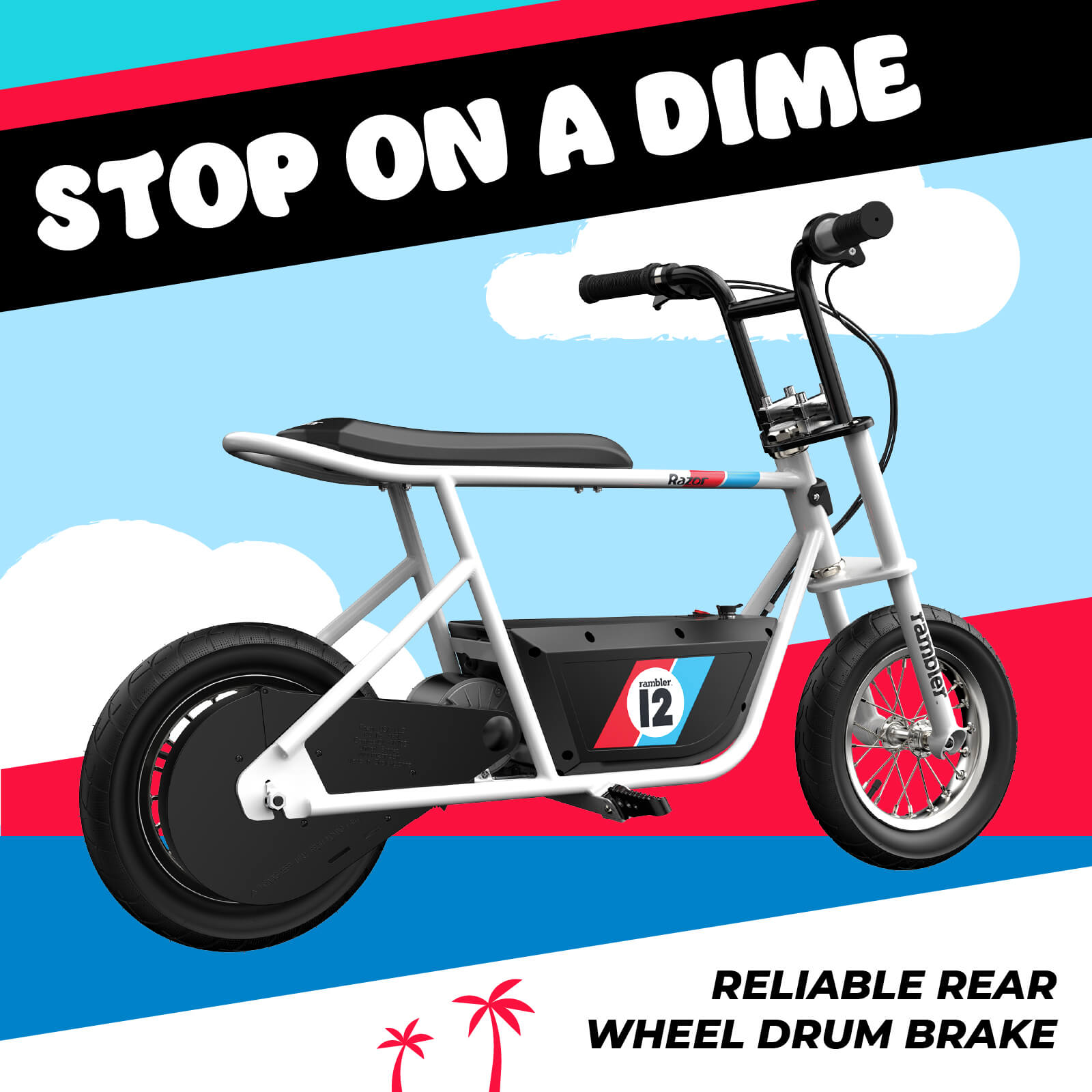 Custom Razor Rambler 12 Razor RAMBLER 12 250W Retro Electric Bike — Upzy.com