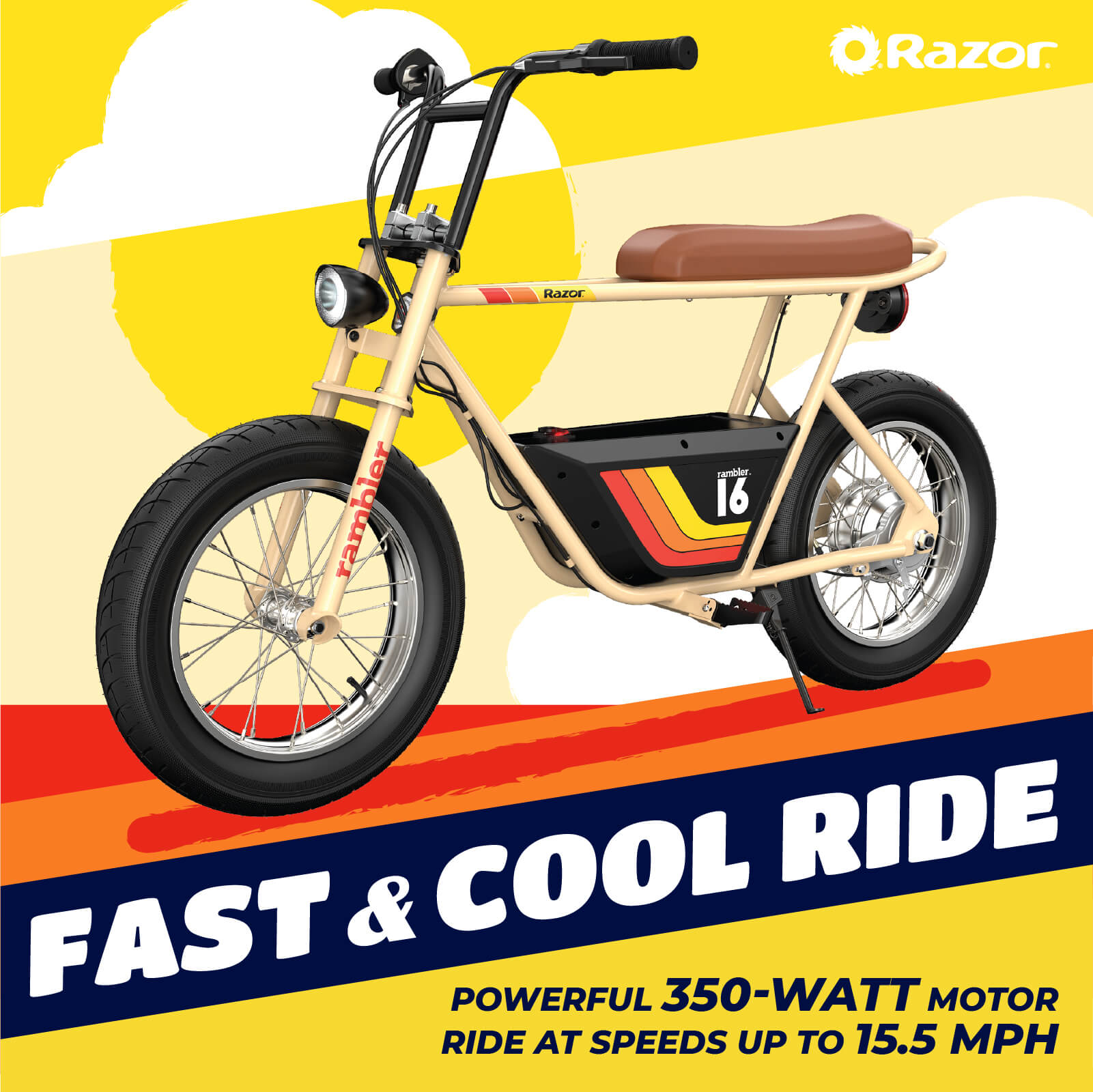 Razor RAMBLER 16 350W 36V Retro Electric Bike