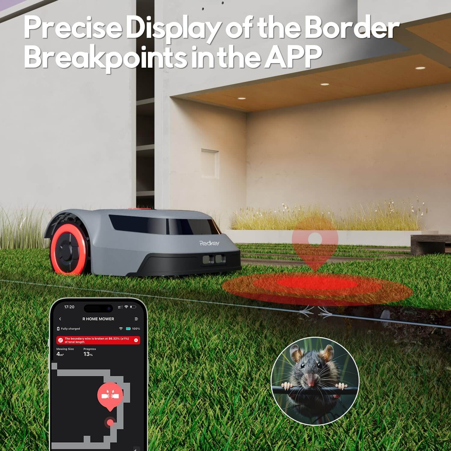 Redkey MGC1000 Robot Electric Lawn Mower