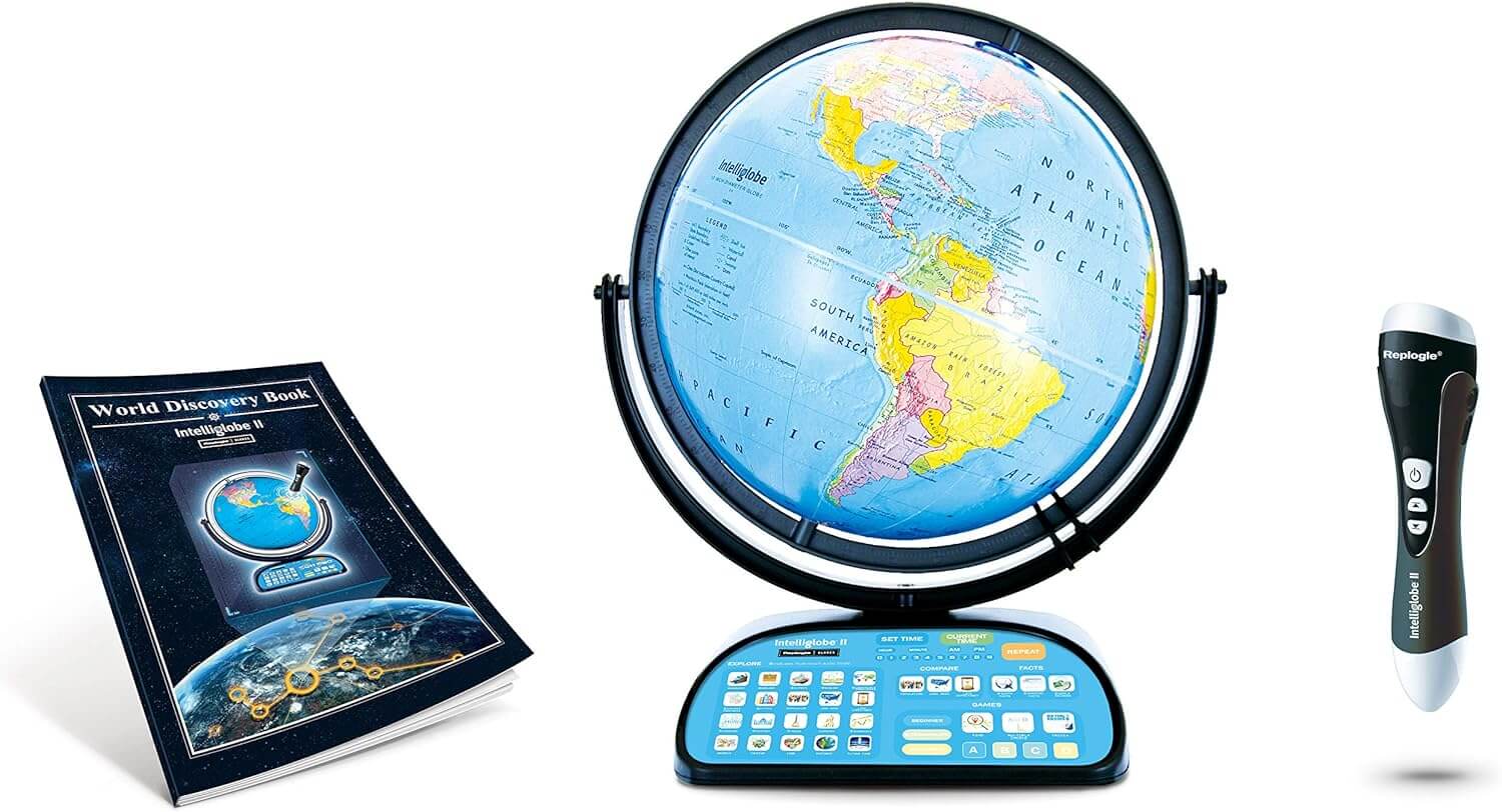 Replogle 12" INTELLIGLOBE II Deluxe Interactive Blue Ocean Globe