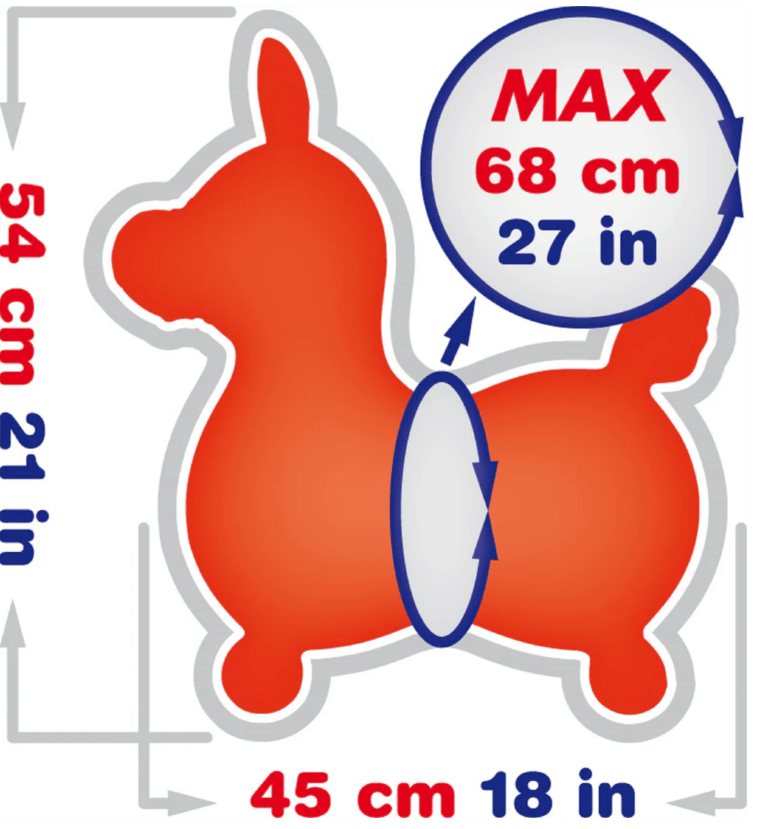 Rody Inflatable Bounce Horse With Pump