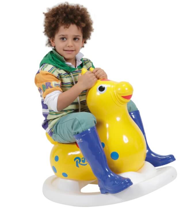 Rody Inflatable Bounce Horse With Rocking Base & Saddle