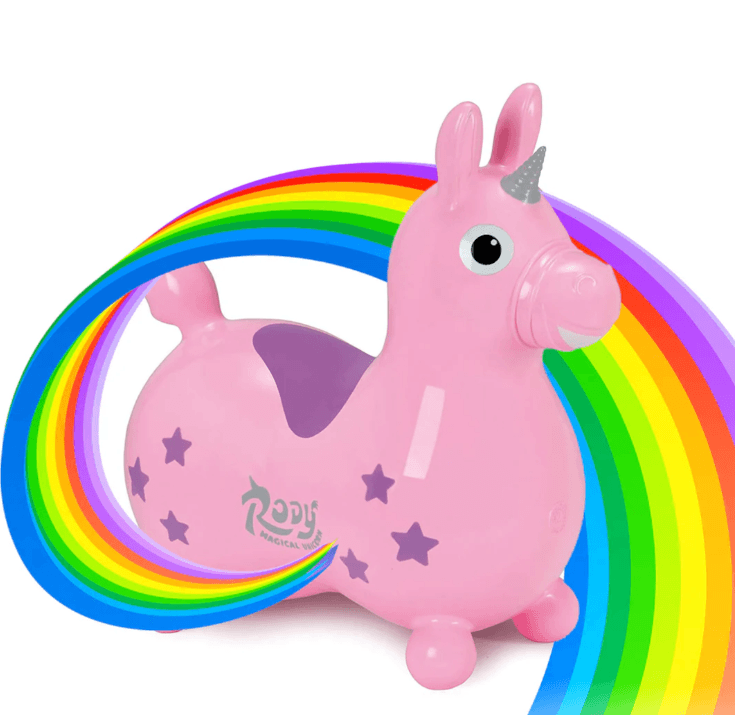 Rody Magical Unicorn Bounce Toy With Pump