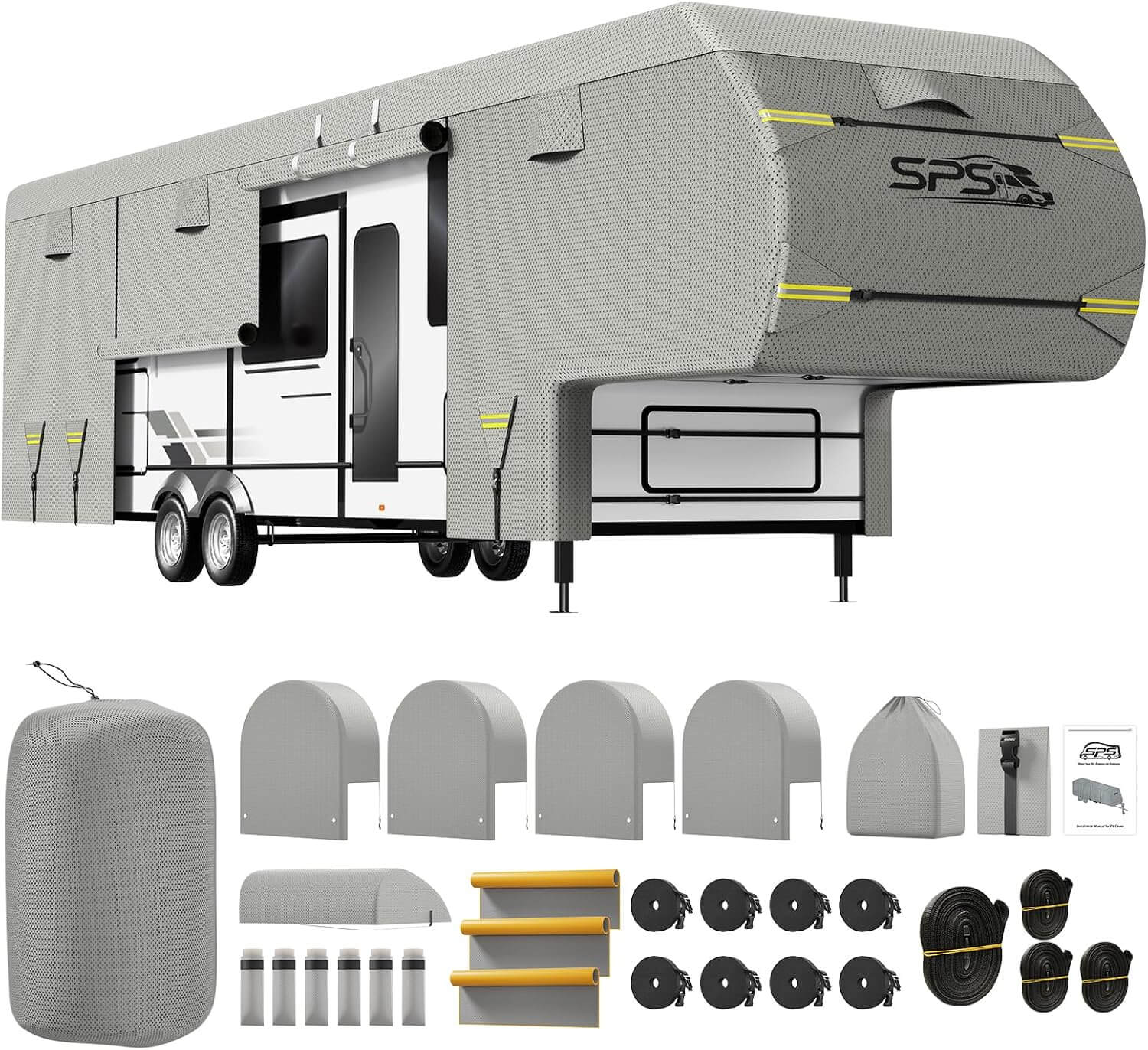 SPS 5th Wheel 8-Layer Waterproof RV Camper Cover