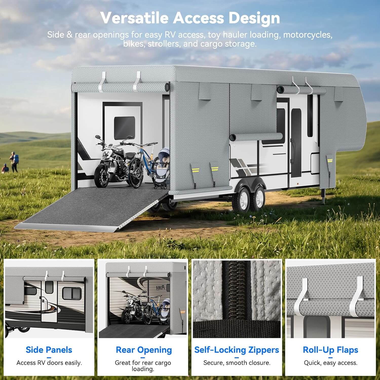 SPS 5th Wheel 8-Layer Waterproof RV Camper Cover