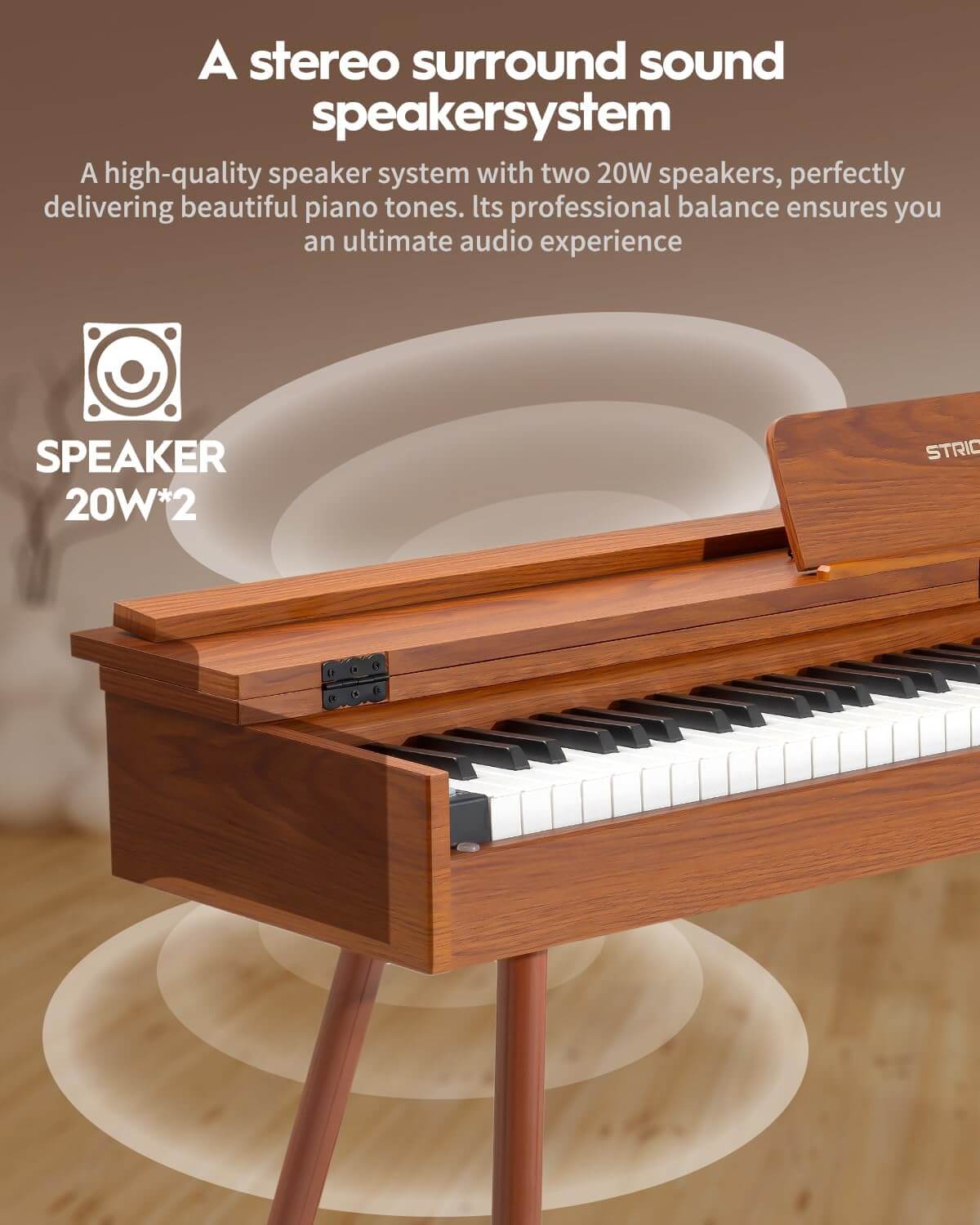 STRICH SDP-350S 88-Key Full Size Digital Piano with Stand