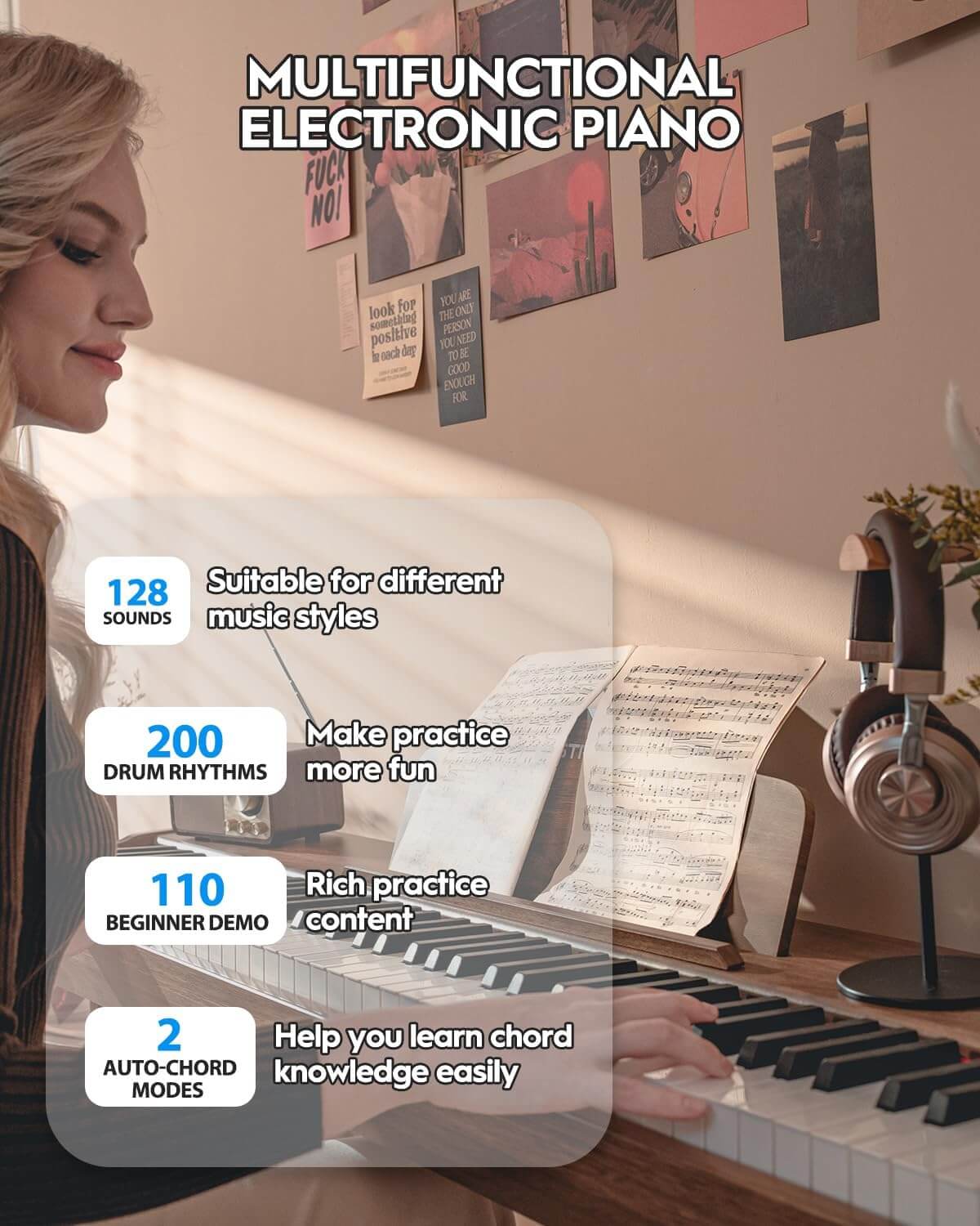 STRICH SDP-300S 88-Key Full Size Digital Piano with Stand