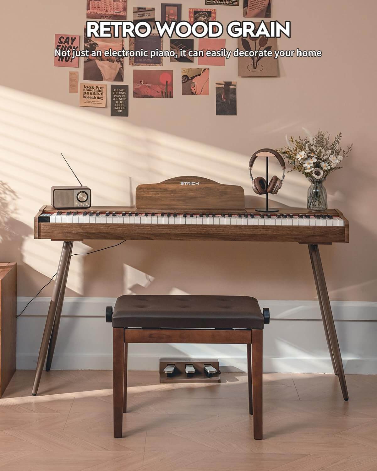 STRICH SDP-300S 88-Key Full Size Digital Piano with Stand