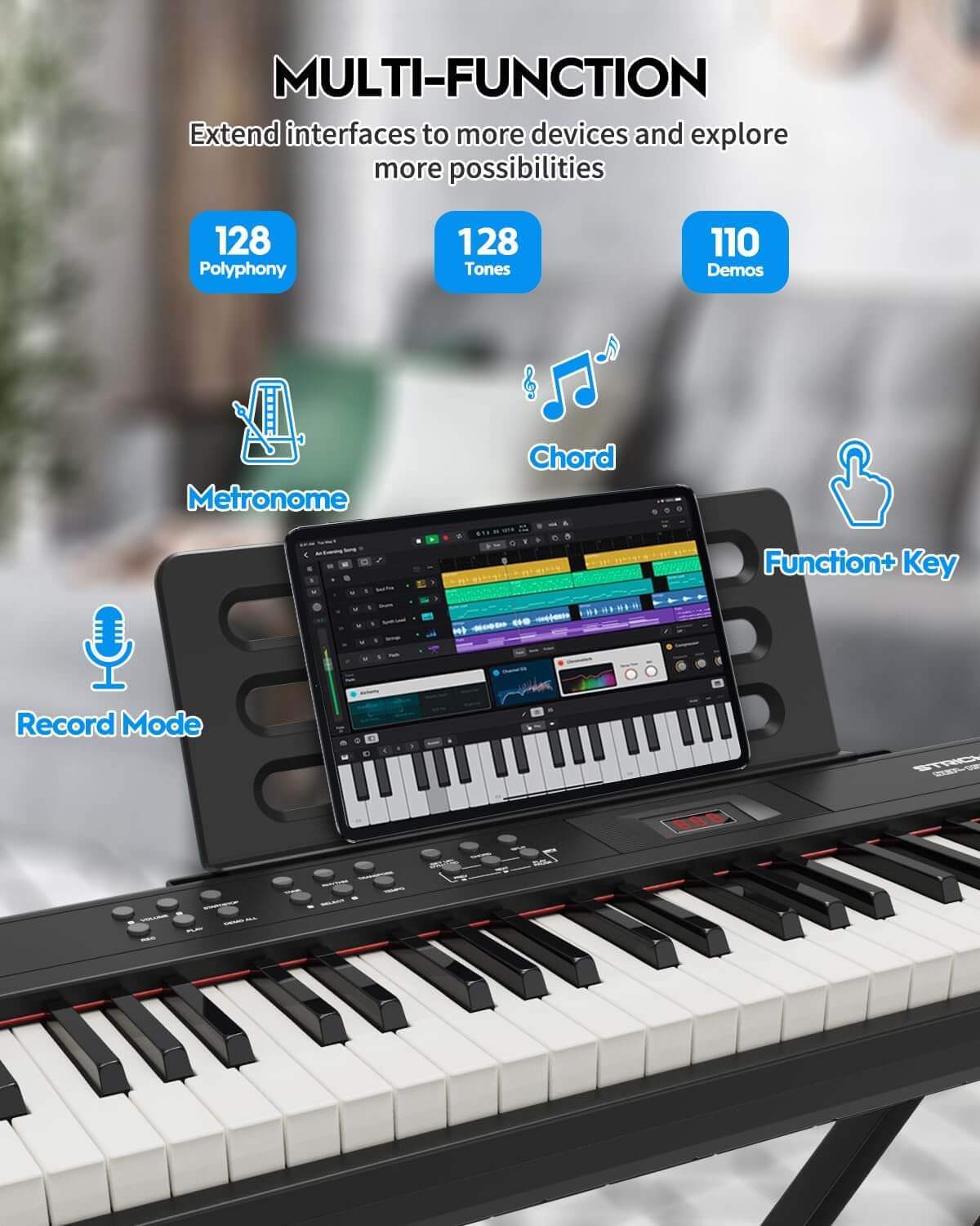 STRICH SEP-150S 88-Key Portable Electric Keyboard