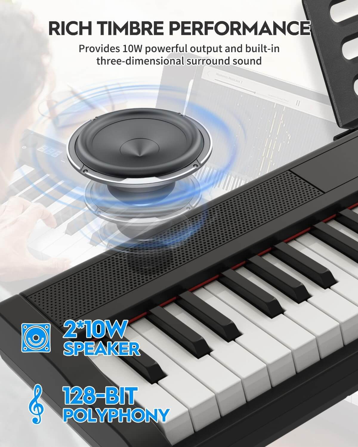 STRICH SEP-150S 88-Key Portable Electric Keyboard