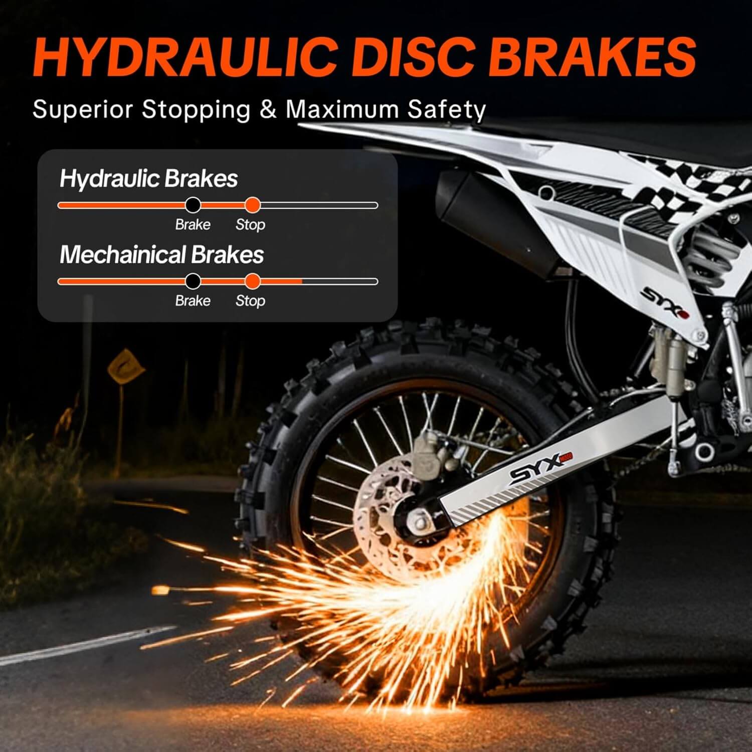 SYX MOTO 125cc 4-Stroke Manual Transmission Gas Dirt Bike