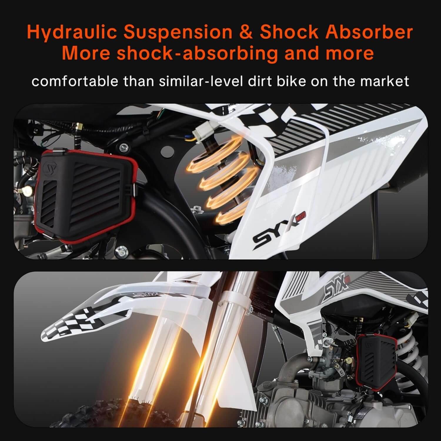 SYX MOTO 125cc 4-Stroke Manual Transmission Gas Dirt Bike