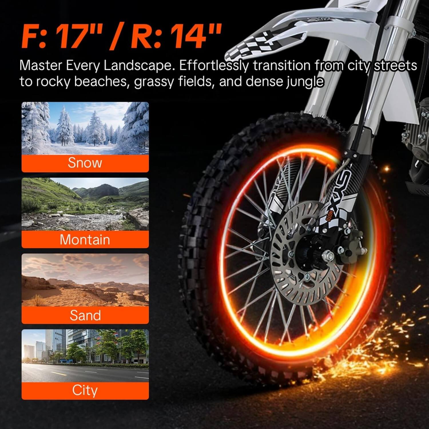 SYX MOTO 125cc 4-Stroke Manual Transmission Gas Dirt Bike