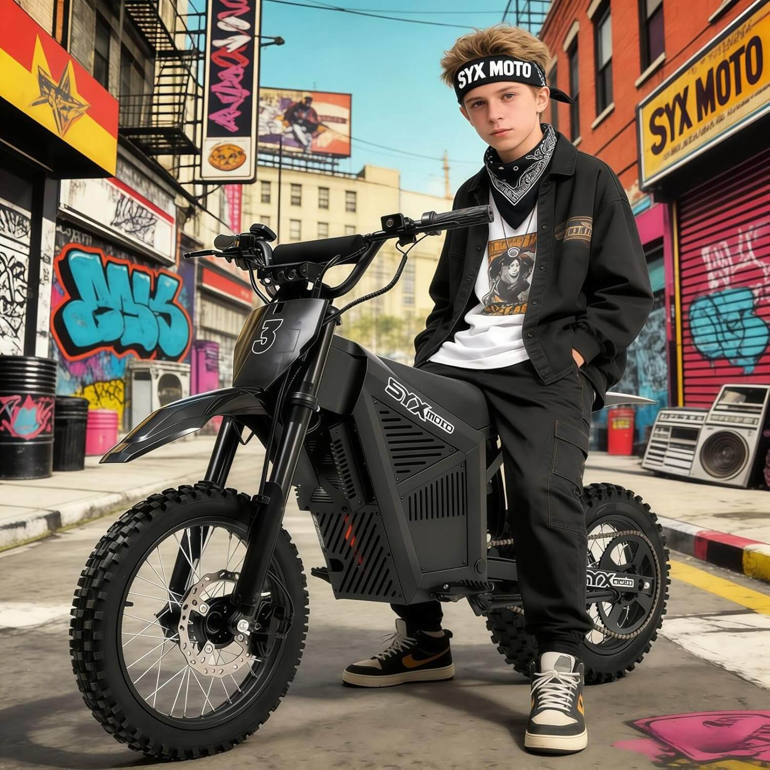 SYX MOTO ARC 3000W 48V Mid Drive Electric Dirt Bike