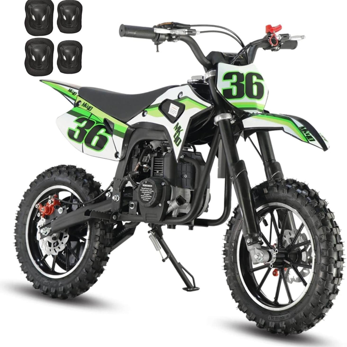 mini crossbike SYX MOTO MK 40cc 4 Stroke Pull Start Mini Dirt Bike, New Green