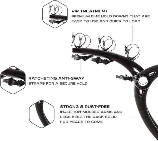 Saris BONES 3 BIKES Trunk Mount Rack