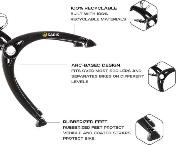 Saris BONES 3 BIKES Trunk Mount Rack